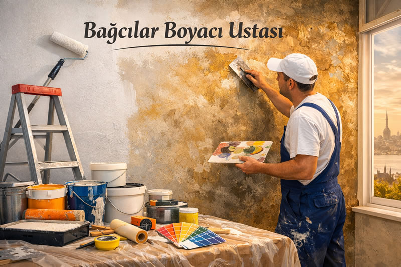 Bağcılar Boyacı Ustası, Boya Yapıyor