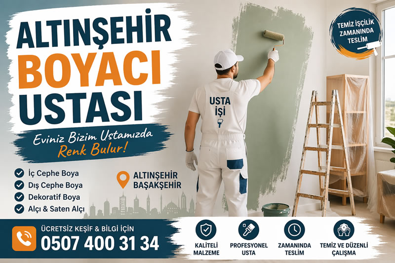 Altınşehir Boyacı Ustası - Uygun Fiyat - 0507 400 31 34