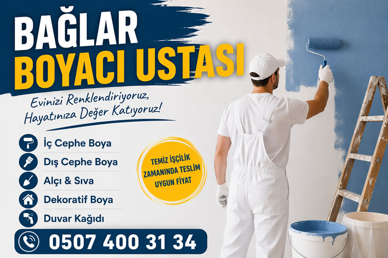 Bağlar boyacı ustası ustası uygun fiyat 0507 400 31 34