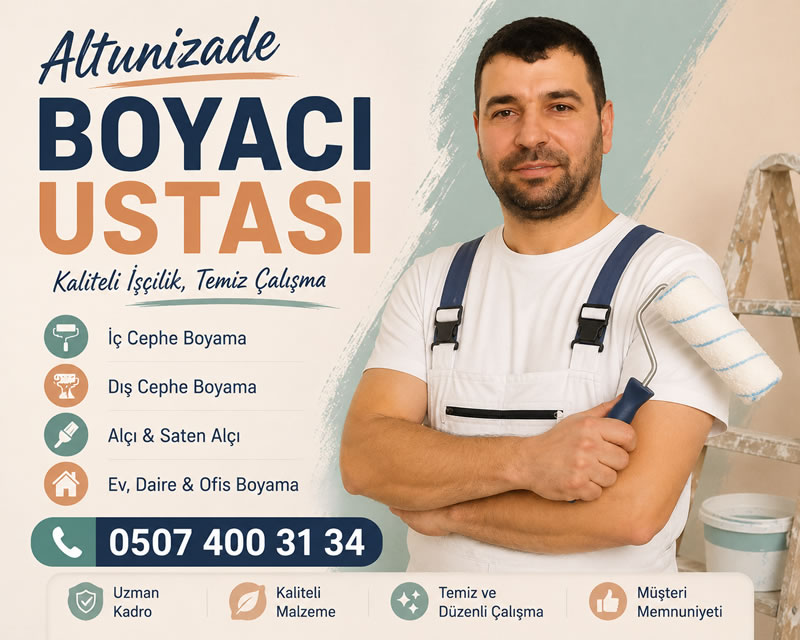 Altunizade Boyacı Ustası - Uygun Fiyat 0507 400 31 34