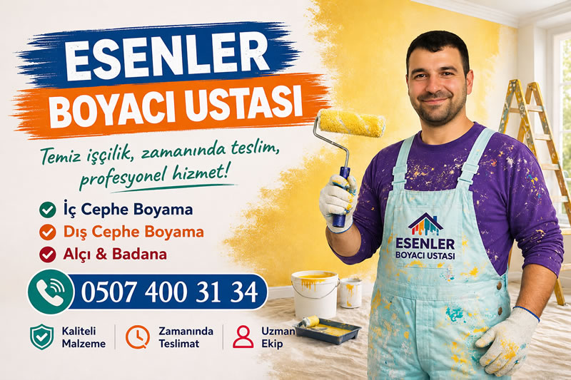 Esenler Boyacı Ustası - Uygun Fiyat 0507 400 31 34