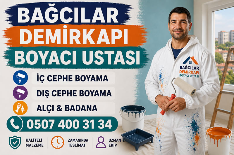 Bağcılar Demirkapı Boyacı Ustası, Boya Yapıyor